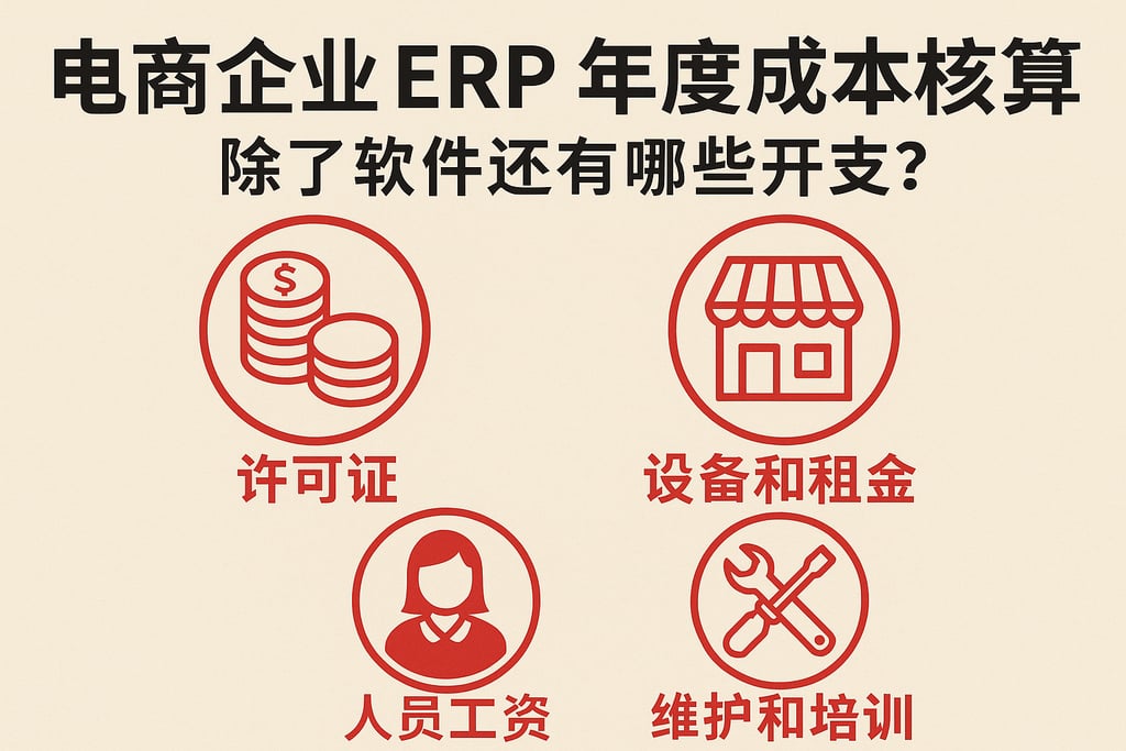 电商企业 ERP 年度成本核算，除了软件还有哪些开支？
